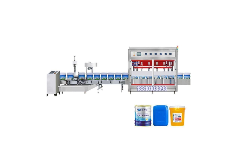 人工上桶灌装机,2.5L溶剂灌装机提供自动灌装机解决方案